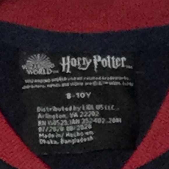 Wizarding World Harry Potter Size Youth 8-10 Varsity Knit Full Zip Jacket. - Picture 3 of 5